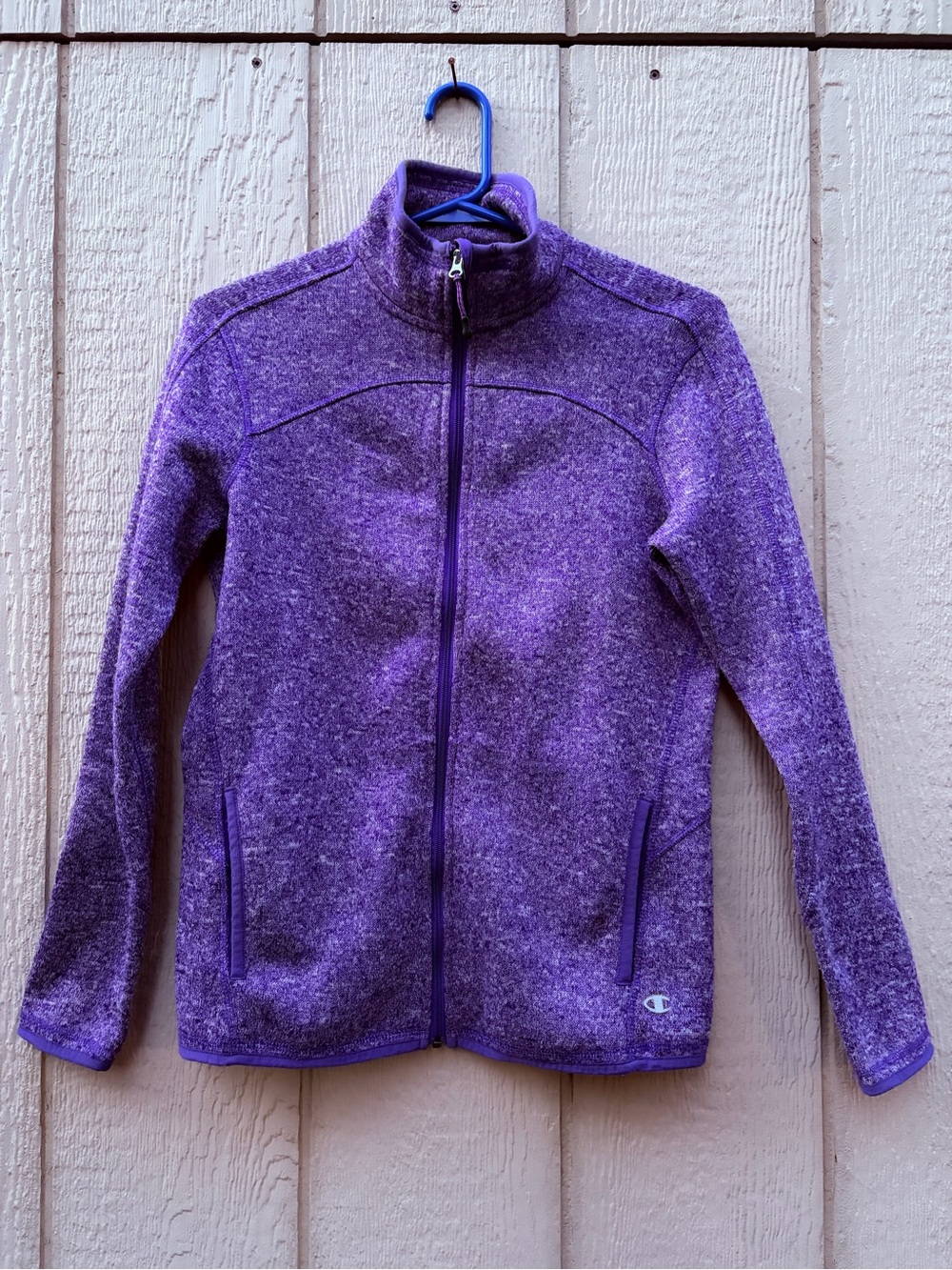 Champion Purple Full-Zip Fleece Jacket for Women
